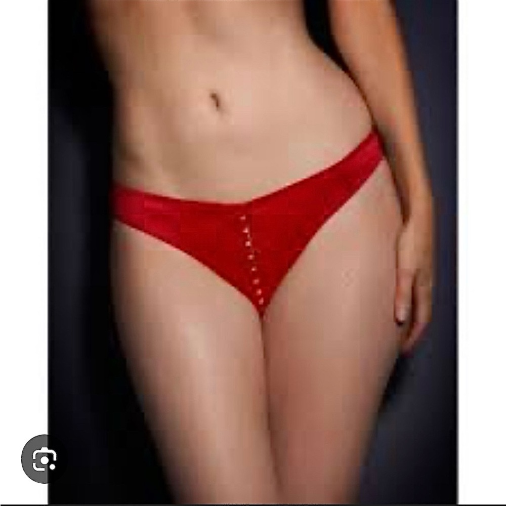 NWT Agent Provocateur Jena ouvert brief red size 4 large